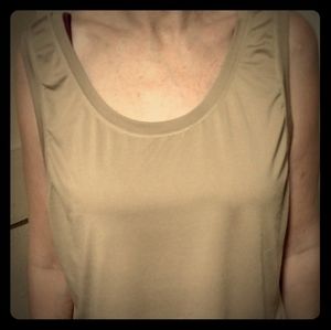 Ashley Stewart golden blouse